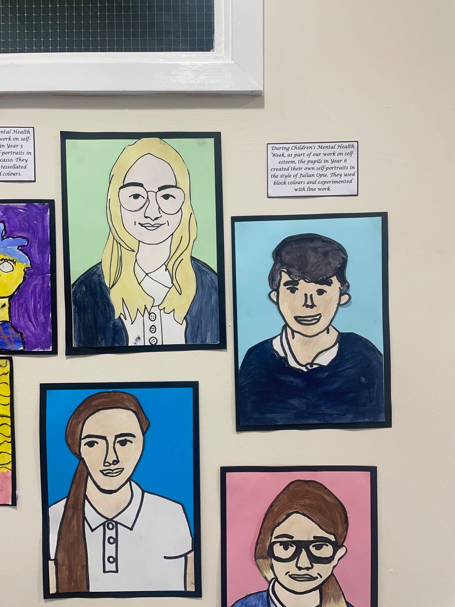 For Children’s Mental Health week, pupils across school created their own self portraits in the style of different artists. Don’t they look amazing?!? 🖼️ 🧑‍🎨