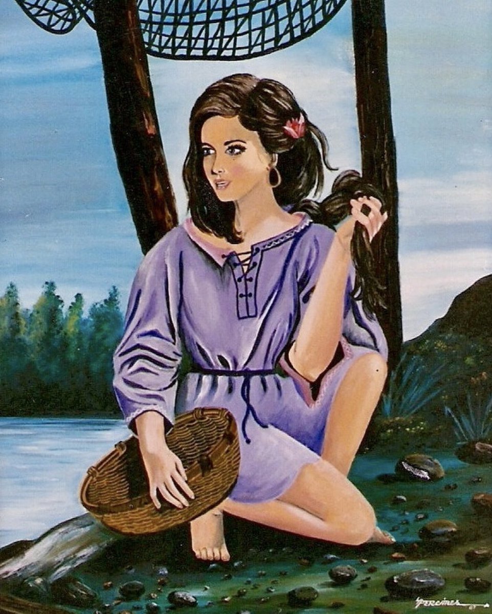 The fisherwoman. 🐟 

#OilOnCanvas #OilPainting #Art
#PinturaAlÓleo #ÓleoSobreTela #Arte