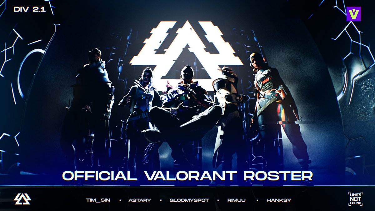 Neues Jahr, neues Glück - WE ARE BACK #ValorantDACH! 😈💙 👔 @NewtTheWolf 🇩🇪 ⚡ @RimuuVal 🇩🇪 ⚔ @hxnksy 🇬🇧 ↔ @AstaryDesigns 🇩🇪 🌐 @spot_gloomy 🇷🇺 ⚡ @tim_sin_ 🇩🇪 AUF GEHTS 404! 💯 #LIMITSNOTFOUND #VALORANT #Dresden #ProjectV | Mehr Infos👉 404mg.de/val-spring-24