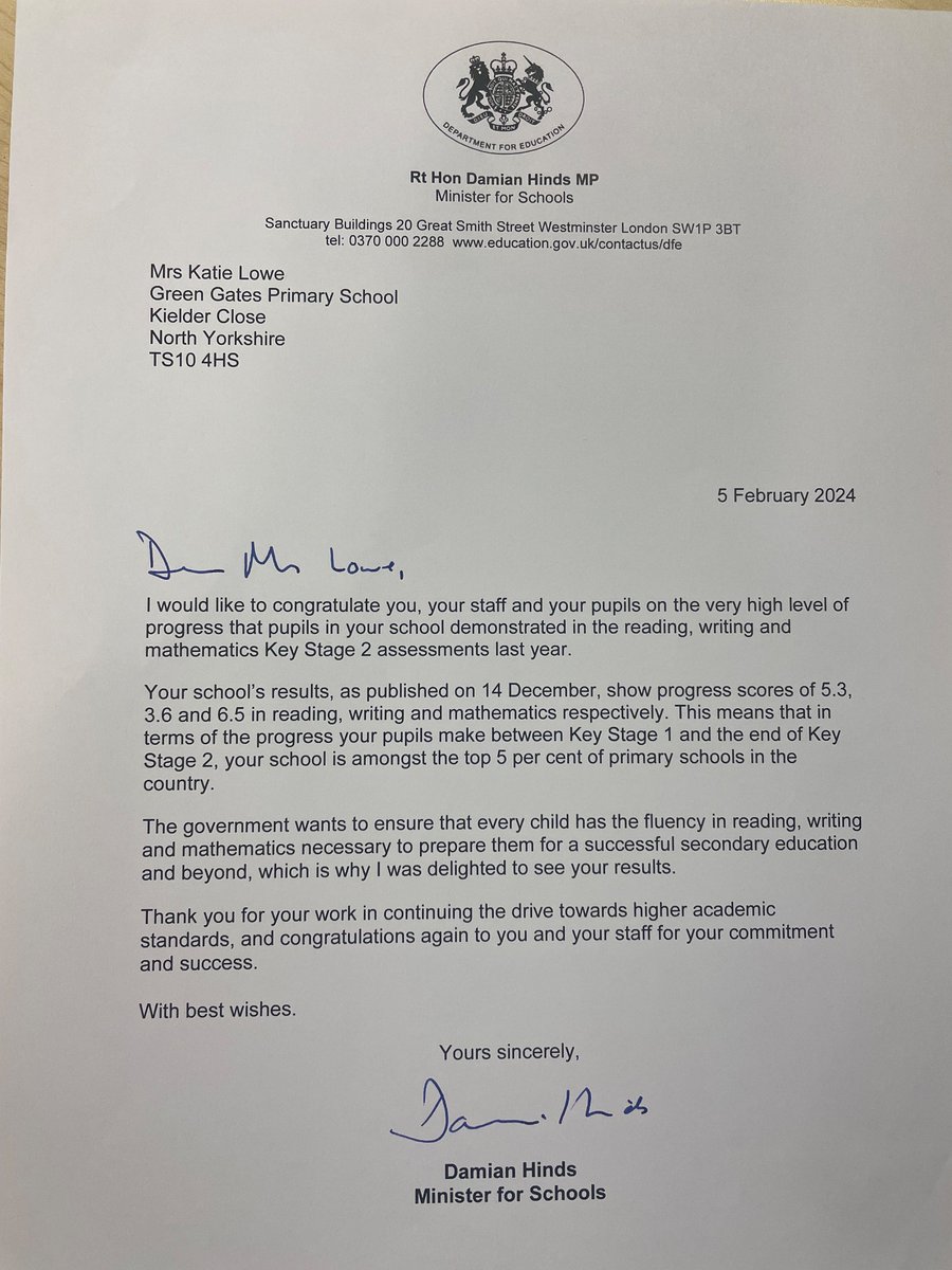 Feeling very proud - Our last year Y6 pupils made tremendous progress in their SATs tests. In fact, they were in the top 5% of schools Nationally. 🥳