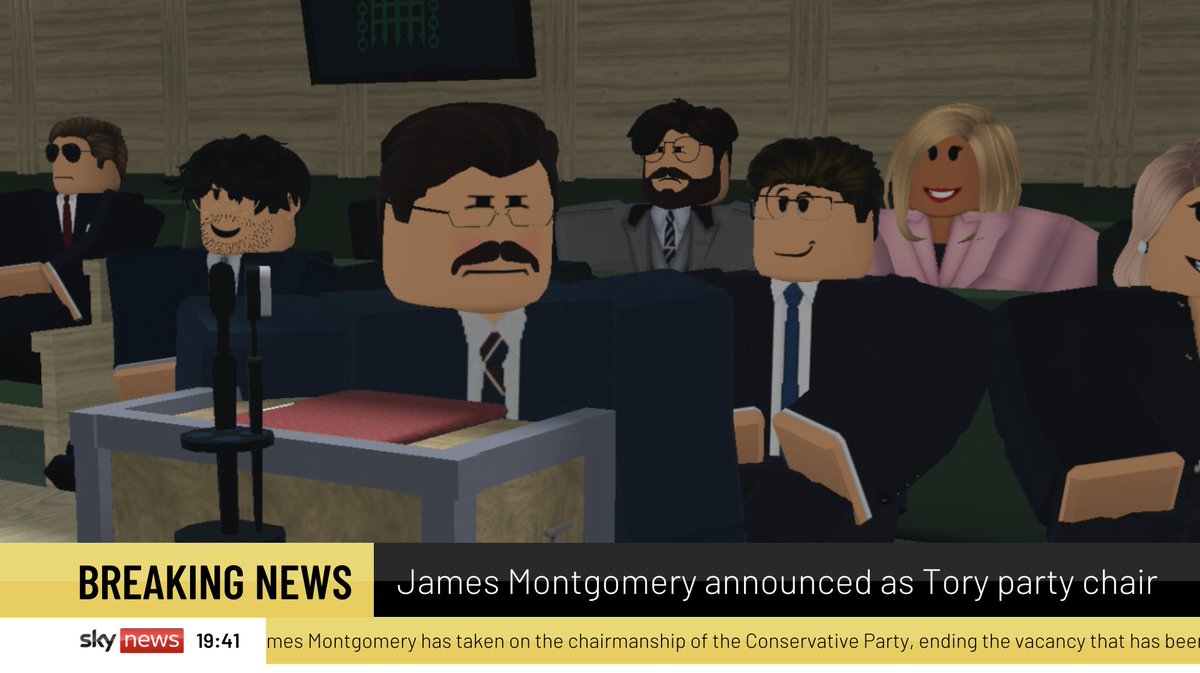 BREAKING: Conservative Party names incumbent Security Minister James Montgomery as its next chair.