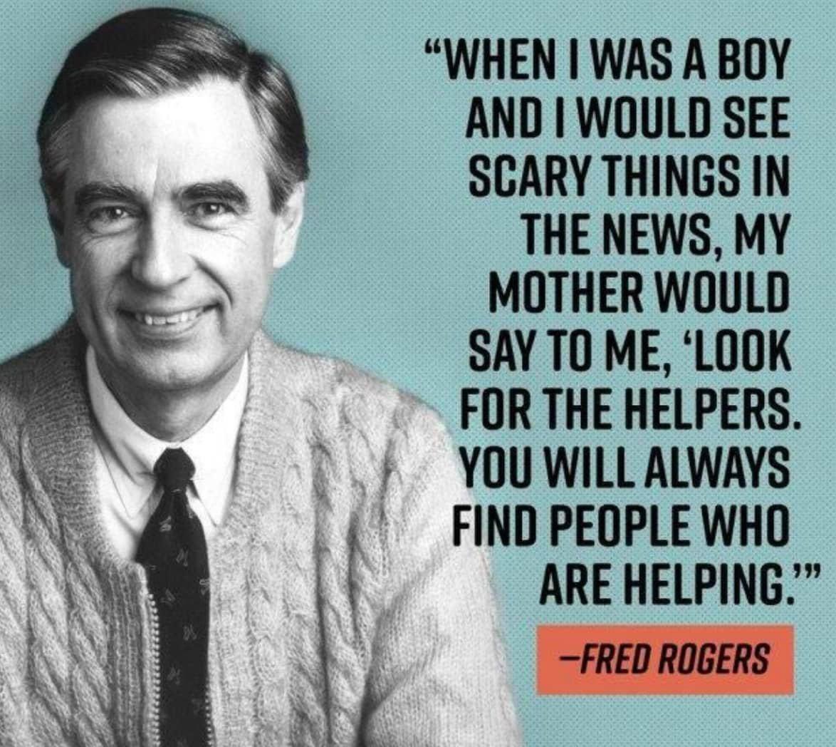 Comforting words from a Pittsburgh legend, who passed on this day in 2003 #fredrogers #misterrogers 💙