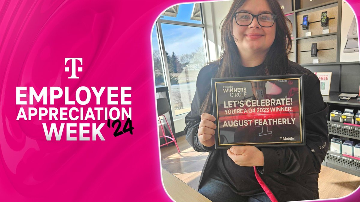 Sharing my pride for having such an amazing team member in Plover #418G. August comes to work always ready and eager to share that Magenta Moment w/ her customers. This is why they love her! Thanks, August, for all that you do. I truly appreciate having you as part of our Team.