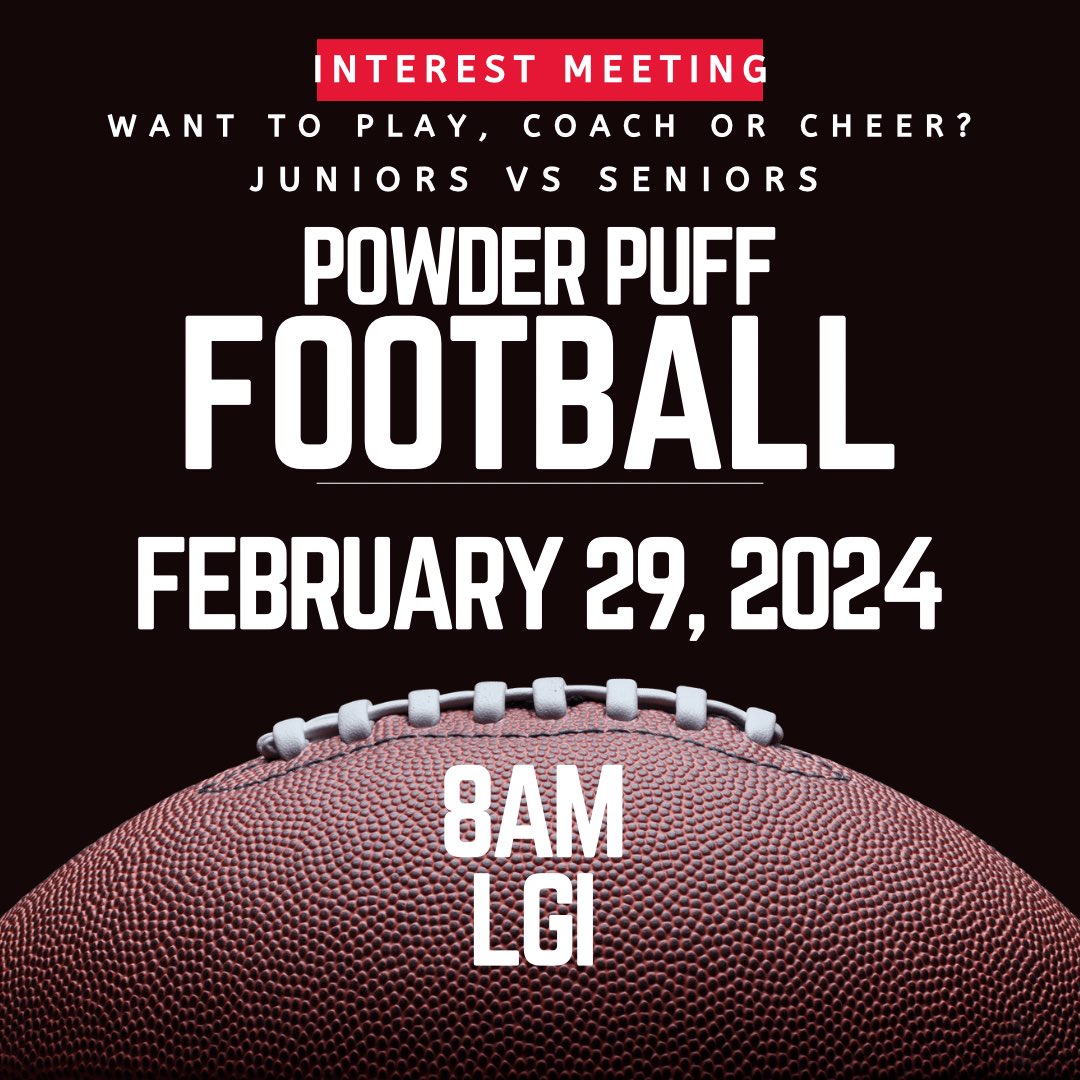 The Spirit of Fulshear High School (@fulshearcheer) on Twitter photo Interested in playing powder puff football? Come to the meeting Thursday morning! <a href="/coachcodutti/">Coach Codutti</a> <a href="/Coach_Kowalski/">Coach Kowalski</a> <a href="/Fulshear_HS/">Fulshear High School</a> <a href="/ChargerSchools/">Charger Nation</a> Interested in playing powder puff football? Come to the meeting Thursday morning! <a href="/coachcodutti/">Coach Codutti</a> <a href="/Coach_Kowalski/">Coach Kowalski</a> <a href="/Fulshear_HS/">Fulshear High School</a> <a href="/ChargerSchools/">Charger Nation</a>