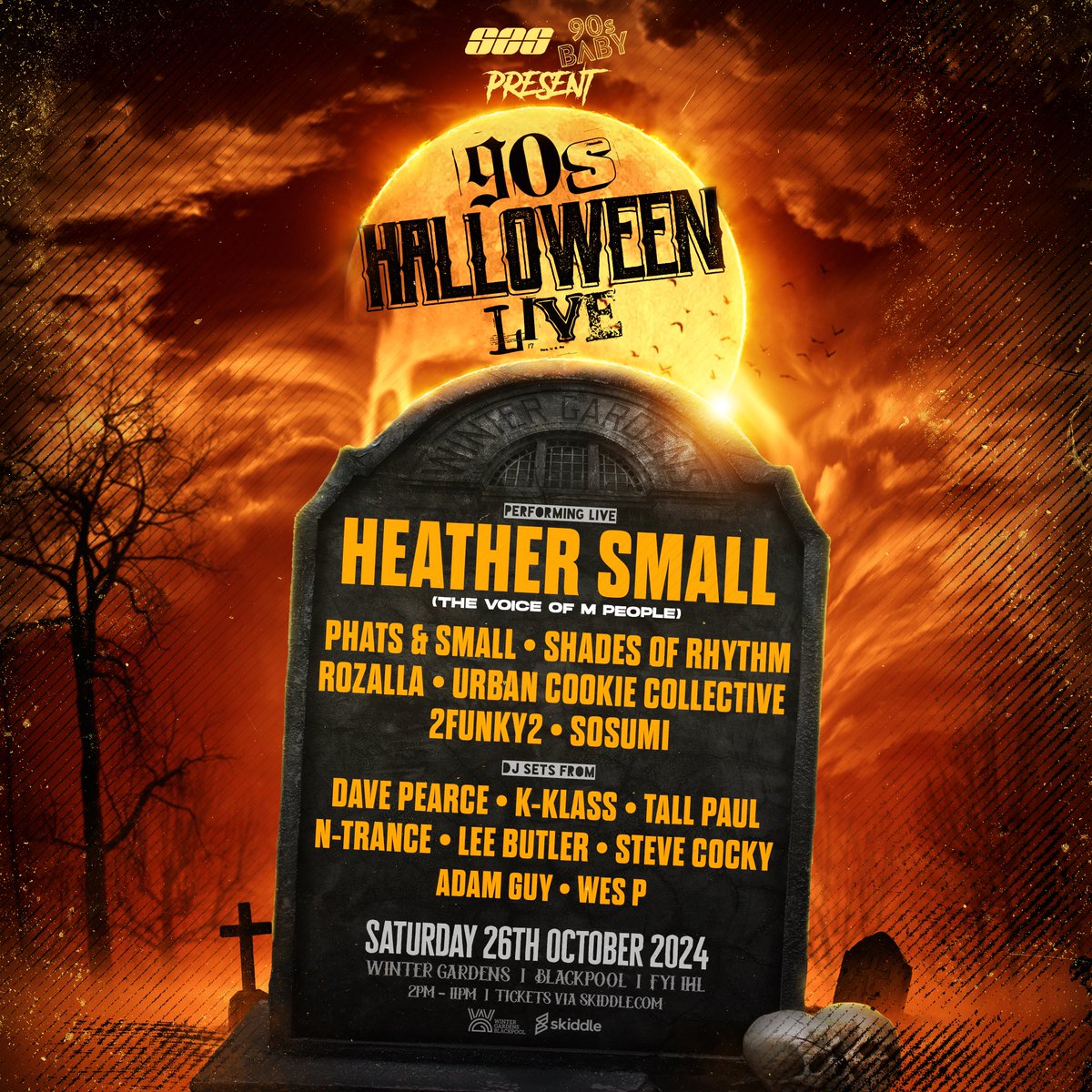 JUST ANNOUNCED!👻 S2S & 90s Baby bring the BIGGEST Halloween party of the year back to Blackpool Winter Gardens on Saturday 26th October! 🔥🎶 Tickets & payment plans go on sale THIS FRIDAY at 9AM. 🎫 Signing up is essential for access, sign up here - bit.ly/WGBPL24