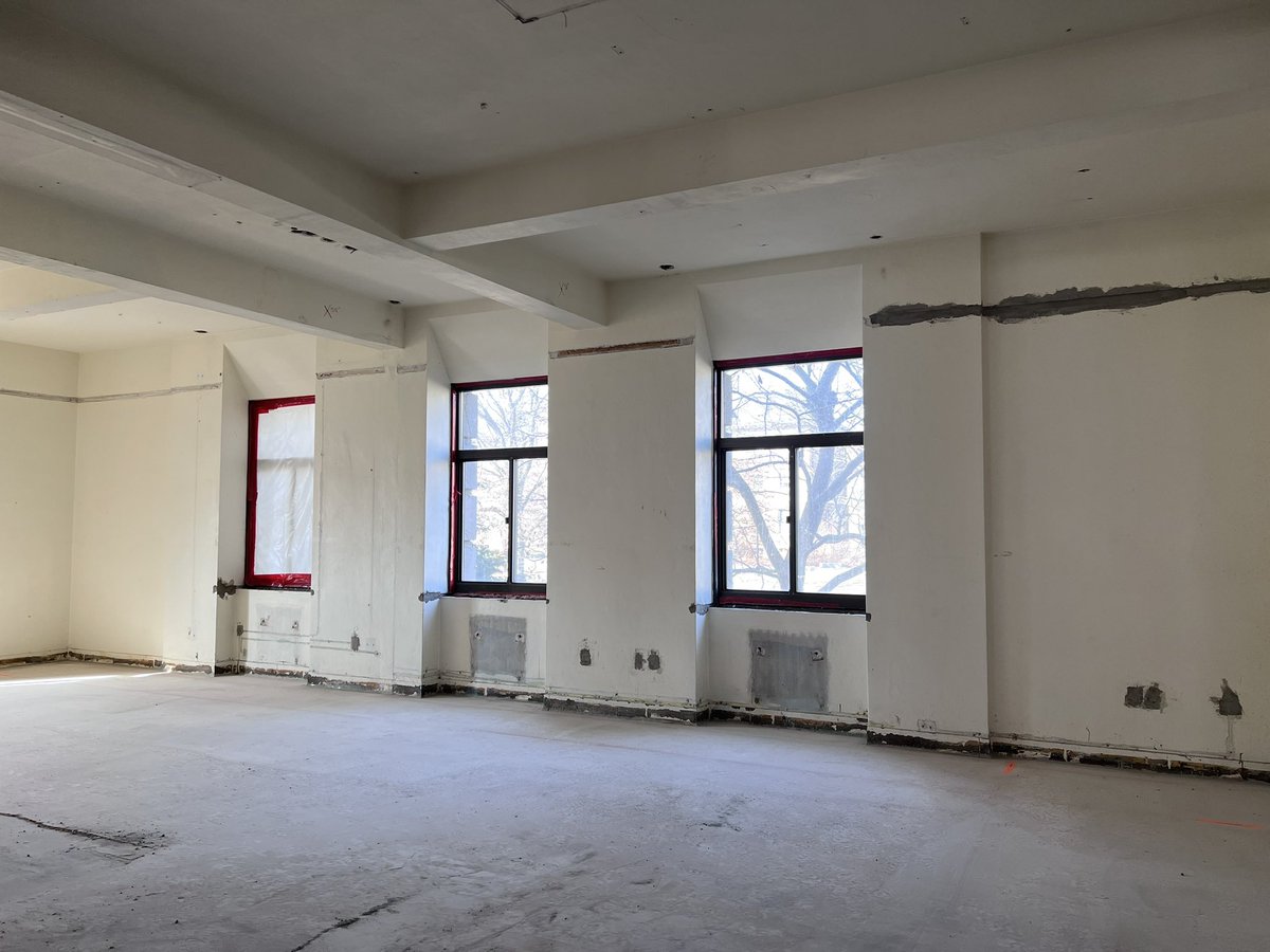 MagdalenLindebe's tweet image. Really exciting to see the progress on renovation of the @CornellCALS Plant Science Building! Looking forward to modern facilities in our historic building
