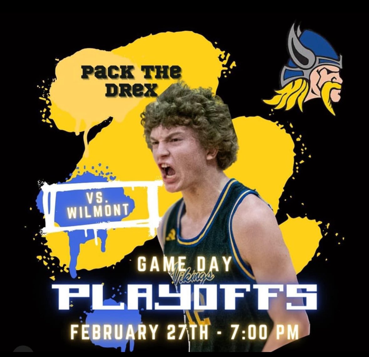 Bring the energy to the Drex!! 

Required all students!! 
#PacktheDREX
<a href="/drexelteam/">Drexel Building Supply</a> <a href="/NBWFOOTBALL/">Viking Football</a> <a href="/NBWAthletics/">NBW Vikings</a> <a href="/NBW_Baseball/">New Berlin West Baseball</a> <a href="/NBW_Soccer/">New Berlin West Soccer</a> <a href="/NBWestBands/">Spirit of New Berlin</a>