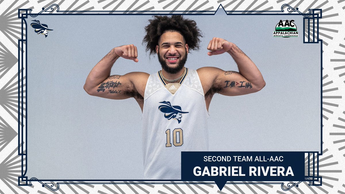 🏀 SECOND TEAM ALL-AAC 🏆 @Montreat_MBB's Gabriel Rivera hauled in Second Team All-Conference recognition for his efforts during the regular season! Congratulations, Gabriel! Good luck in the AAC Tournament! #CavClan #AACMBB