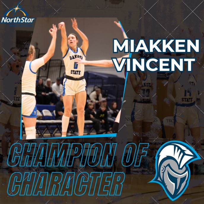 Dakota State University Women's Basketball (@dakotastate_wbb) on Twitter photo ๐Congratulations Miakken Vincent on being our Champion of Character!๐ ๐Congratulations Miakken Vincent on being our Champion of Character!๐