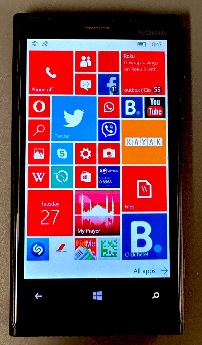 ocomar's tweet image. I was feeling a little nostalgic and I turned on my old Nokia smartphone I found a couple of days ago. I can’t but admit that #WindowsMobile was really a cool piece of tech back in the days. Loved the tiles style UI. Used it until end of 2017
#OldGeek