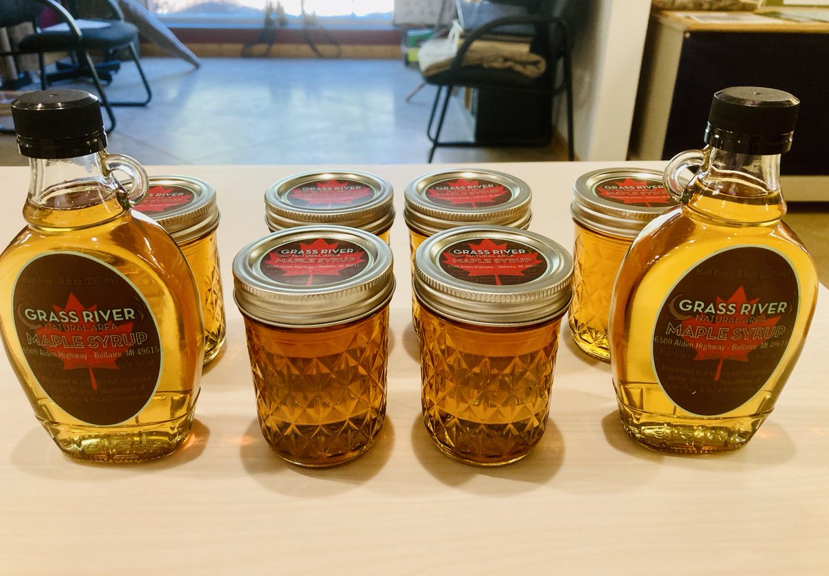 🍁Don't want to rush you, but snagging a bottle of Grass River Maple Syrup might be a good idea... before it's all gone! Grab yours at the Grass River Center. Weekdays, call ahead or swing by—our friendly staff are often here. On Sat &amp; Sun, we're open 10am-4pm. 🥞#MapleSyrup