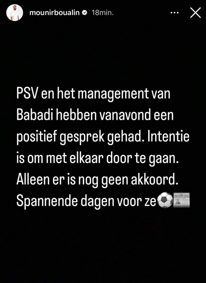 Vers van de pers <a href="/MounirBoualin/">Mounir Boualin</a> #psv #babadi
