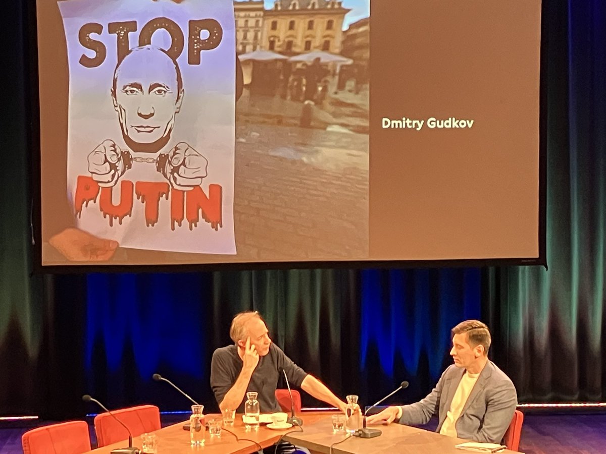 'How to build a democracy in exile?', programme of @DeBalie and @russia_nl Russian opposition politician Dmitry Gudkov tells about their campaign to persuade the outside world not to consider Putin a legitimately elected leader anymore after March 'election'.