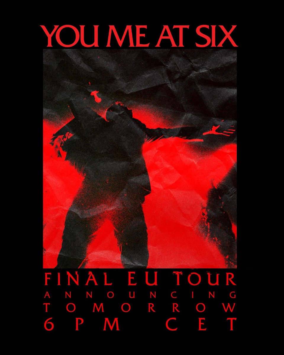 THIS IS THE END. FINAL EU TOUR ANNOUNCING TOMORROW.❤️‍🔥