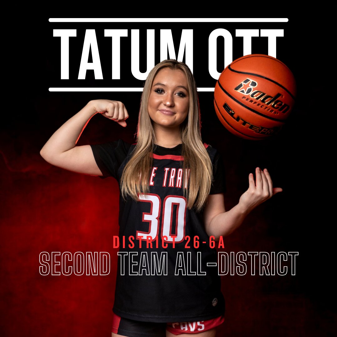 Congratulations to Tatum Ott for making Second Team All-District in District 26-6A! #ladycavsbasketball #ladycavsbball #laketravis #basketball #ballislife