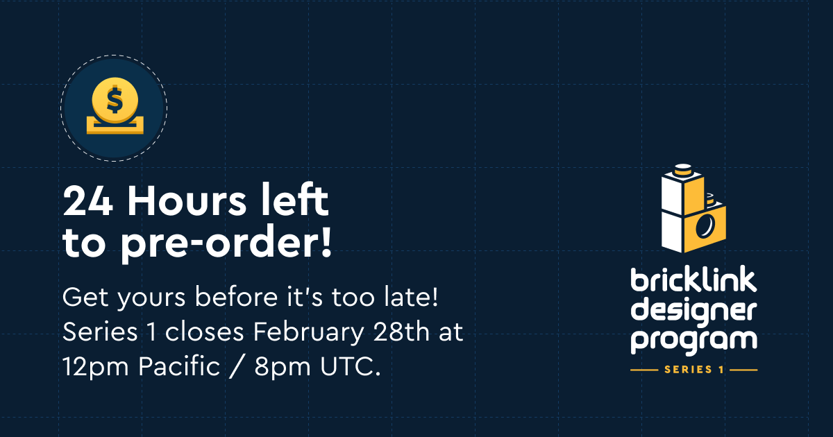Last chance to pre-order Parisian Street & General Store from BrickLink Designer Program Series 1! The deadline to secure yours is February 28th at 12pm Pacific US time / 8pm GMT. After that, these sets won’t be sold ever again. bit.ly/BDP-Series1 #BDPSeries1 #LEGO
