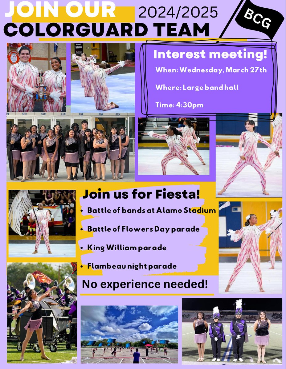 Join Guard! Come out to the interest meeting on March 27th at 4:30!