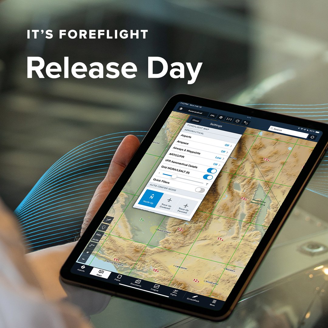 It's ForeFlight Release Day! 📅 Read more about February's features here ➡️ bit.ly/42XmAhJ