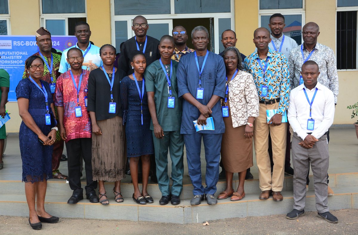Glad to be part of the ongoing Royal Society of Chemistry Computational Chemistry Workshop hosted by Bowen University Nigeria. #RSC #BowenUniversity.
