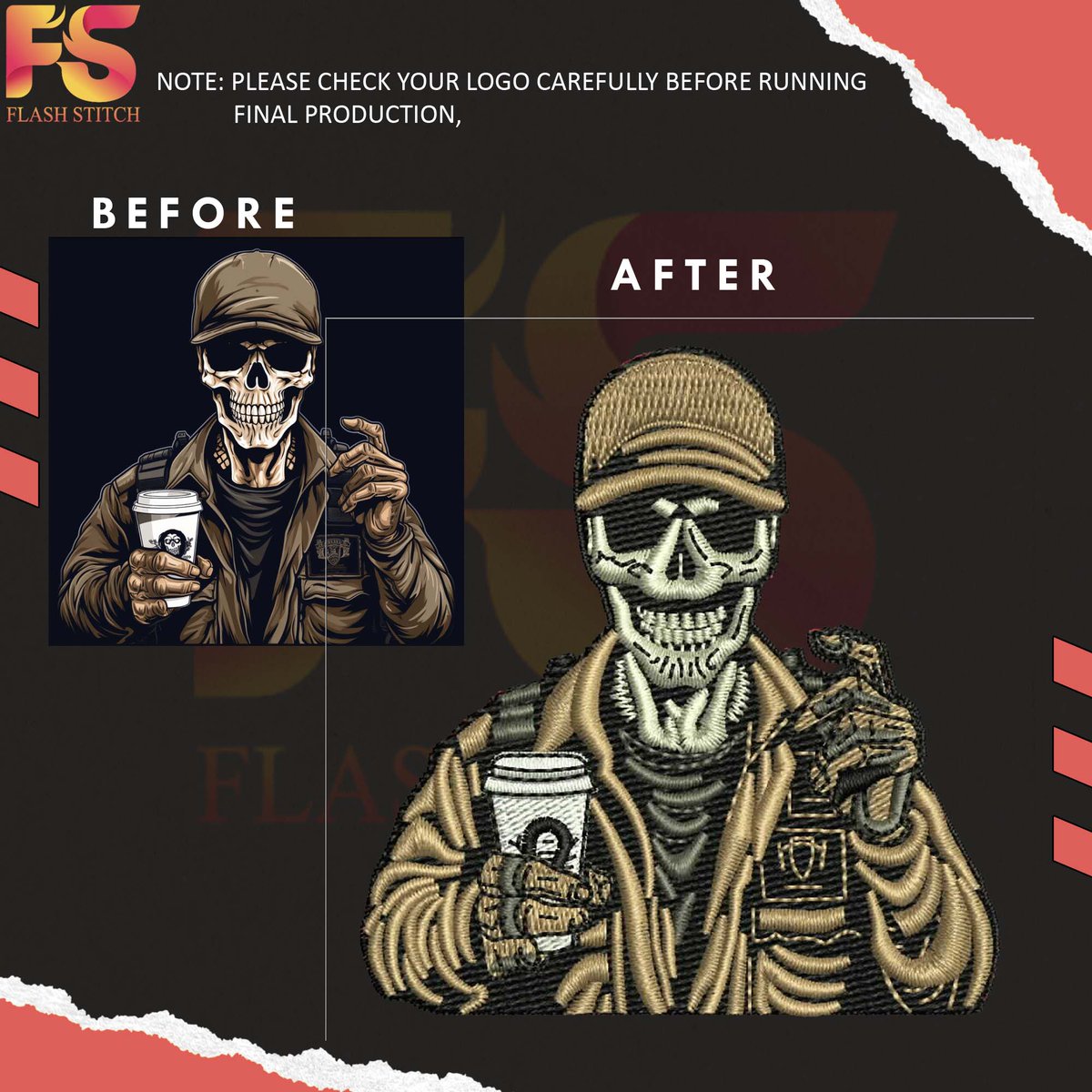 We know how to make our customers happy, provide quality designs, quick turnaround time and flexible prices
Email us At: flashstitch70@gmail.com
#embroidered #custom #digitizing #customized #girlsfashion #black #PatchTuesday #embroidery