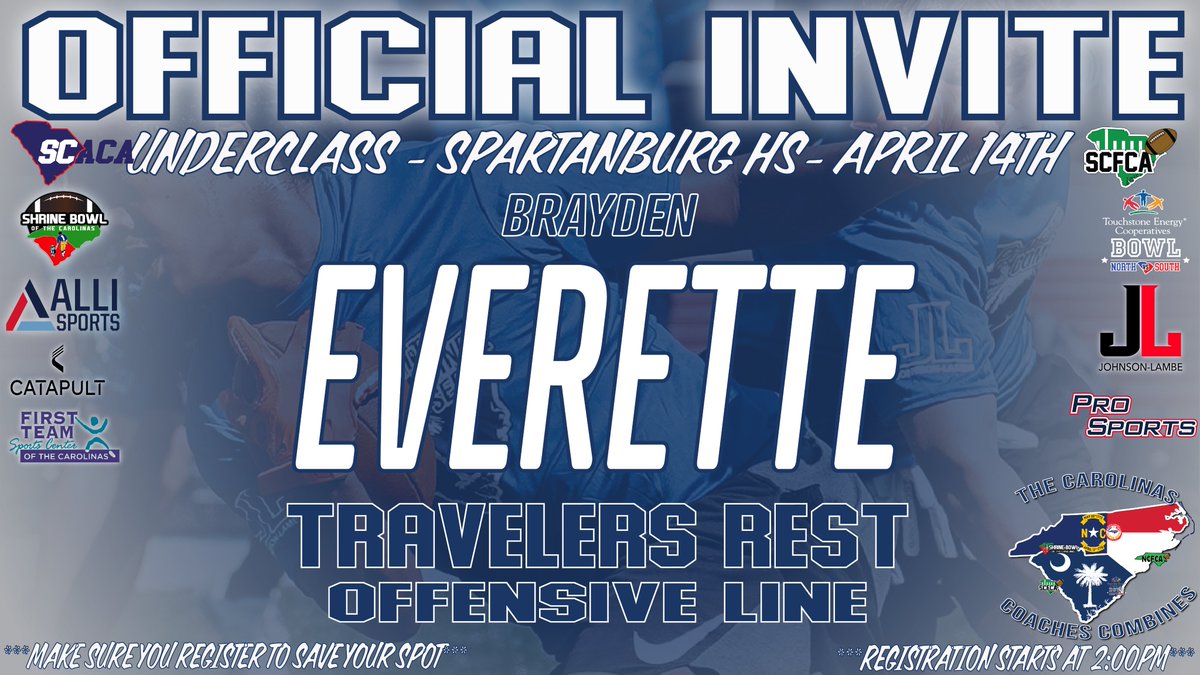 CoachesCombines's tweet image. Congratulations on being selected to the Carolinas Coaches Combines Underclass at Spartanburg HS (c/o 26/27s)! See you on April 14 at 2pm!

Check your email to register!

#CarolinasCoaches24 @JohnsonLambe

@TRDevildogsHFC@epps_colby
