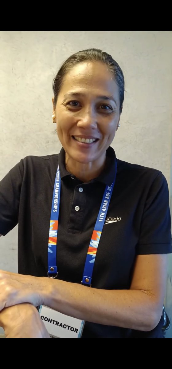 Olympian and now Philippine Aquatics, Inc. Grassroots program consultant Akiko Thomson..facebook.com/share/p/92tyWF…