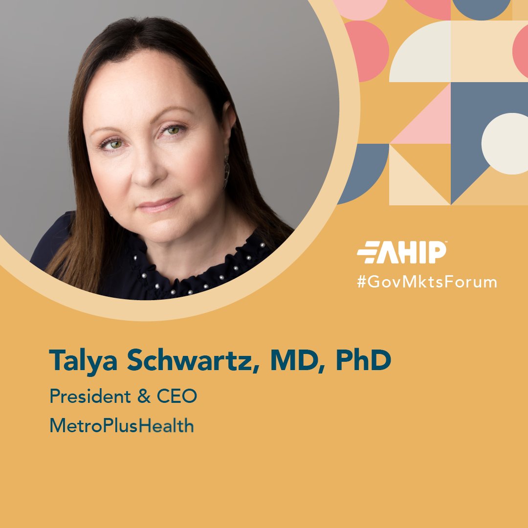 Our President and CEO Dr. Talya Schwartz is taking the stage at @AHIPCoverage's #GovMktsForum March 12-14 in Baltimore! Join us for an insightful discussion on building a resilient and sustainable health care system while ensuring greater equity of access. bit.ly/3SWnZk1