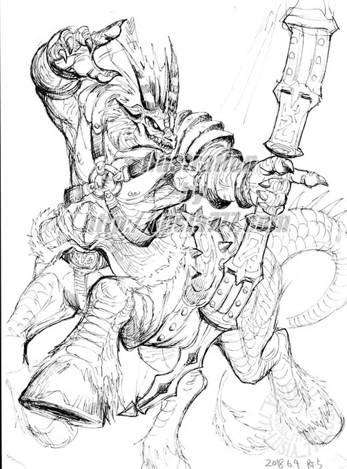 #下半身異形の子が集まるタグ 

チラシの裏に適当にモンスターを描く企画にて 