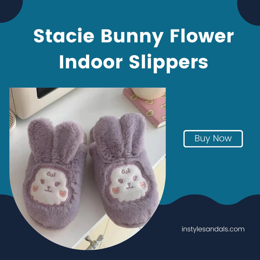 Add a touch of whimsy and comfort to your indoor relaxation with our Stacie Bunny Flower Indoor Slippers! 🌸🐰 Slip into these cozy and adorable slippers and let your feet experience ultimate relaxation. 
Shop Now: instylesandals.com/collections/al…
#instylesandals #indoorslippers