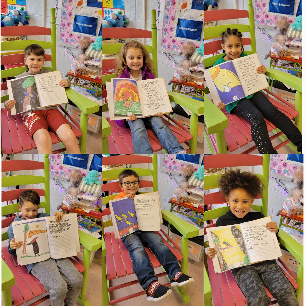 KittrellSchool's tweet photo. Ms. Reep's 1st grade class are published authors! They wrote a book called "Beautiful Brilliant Birds". We are so proud of them and all of their hard work! https://t.co/kLmRKUjFkY