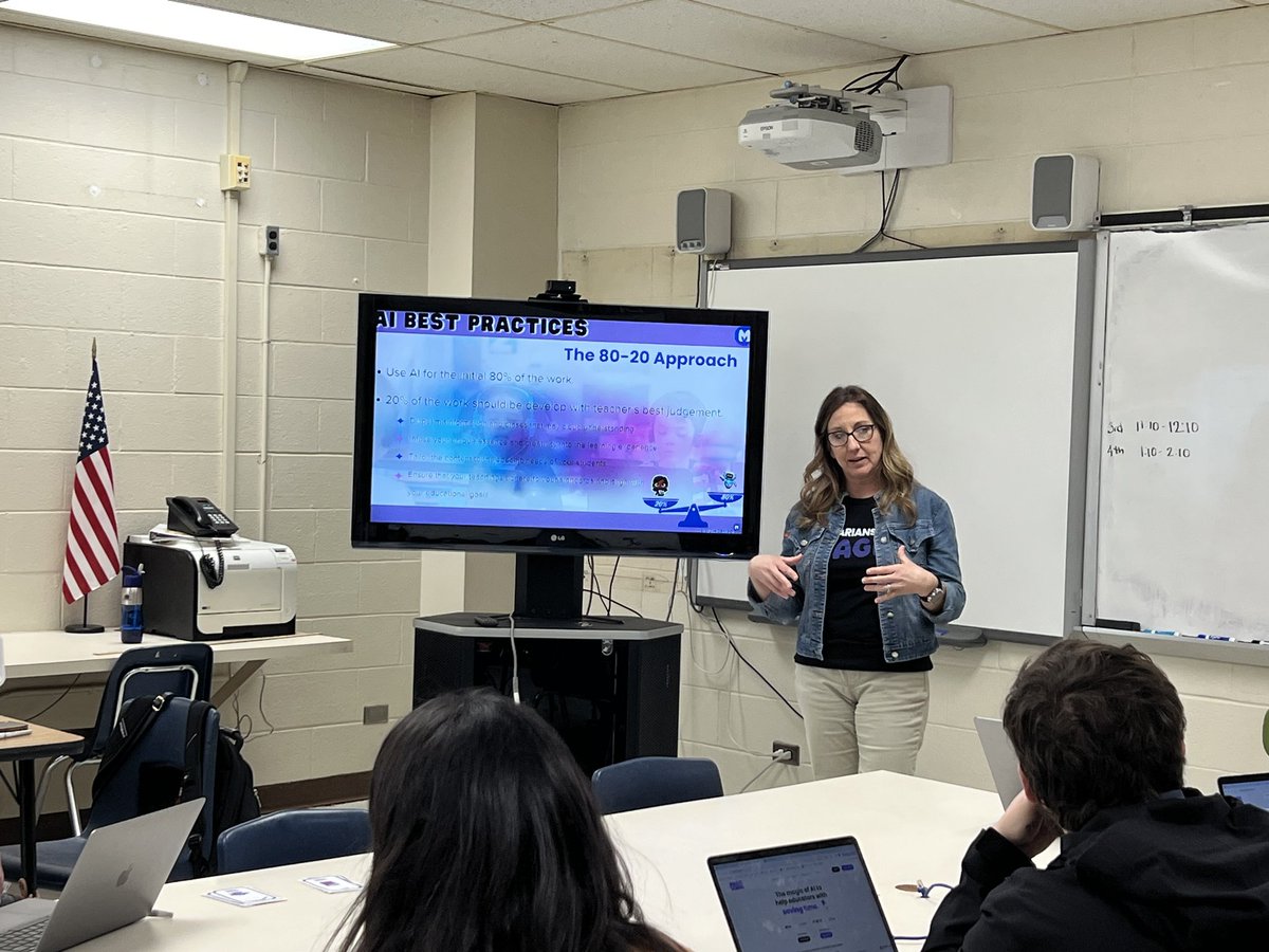 Finished my first <a href="/MagicSchoolAI/">MagicSchool AI 💜 🪄✨</a> PD session with high school teachers! They were blown away by how much time it can save them. Can't wait for more sessions ahead! #EdTech #TeacherPD
