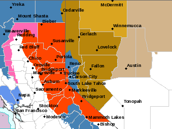 US_Stormwatch's tweet photo. A Blizzard Warning (in red) has been issued for the Northern Sierra, Tahoe region, Eastern Sierra, and Southern Cascades. This could be one of the most powerful winter storms of the 21st century for the region.

5-10 feet of snow will fall across much of the region above 5,000 feet from Thur-Sun, with nearly continuously heavy snow for 3+ days straight.

@NWSReno has some incredibly strong wording regarding this blizzard: 'Even walking outside would not be advised during this storm as a person could quickly become lost or disoriented...blowing/drifting snow capable of burying vehicles and making it difficult to locate roads.'

Many Tahoe and Eastern Sierra communities will see up to 2-5 feet of snow, with travel impossible at times due to fierce blizzard conditions.

Now is the time to prepare for the storm, as even for a region accustomed to heavy snow, this will be a crippling blizzard. Stay tuned.
