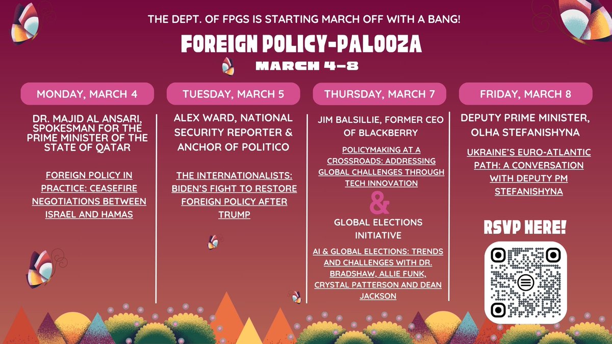 AU Department of Foreign Policy & Global Security (@fpgs_au) on Twitter photo Join us for 'Foreign Policy Palooza' next week at <a href="/AmericanU/">American University</a> <a href="/AU_SIS/">AU School of International Service</a>! Join us for 'Foreign Policy Palooza' next week at <a href="/AmericanU/">American University</a> <a href="/AU_SIS/">AU School of International Service</a>!