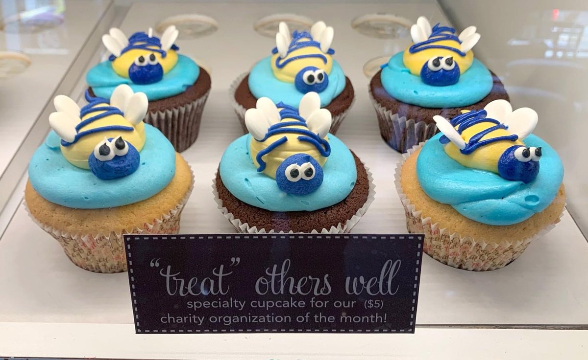 Yum! Here's a delicious way to support the NEF Trivia Bee fundraiser... Purchase a special, bee-adorned cupcake at @TreatCupcake during the month of March and a percentage of proceeds will benefit the NEF as part of Treat Cupcake Bar's 'Treat Others Well' promotion. #NEFgives