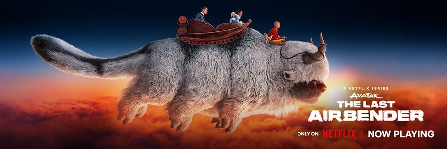 The Last Airbender Netflix banner op Netflix België