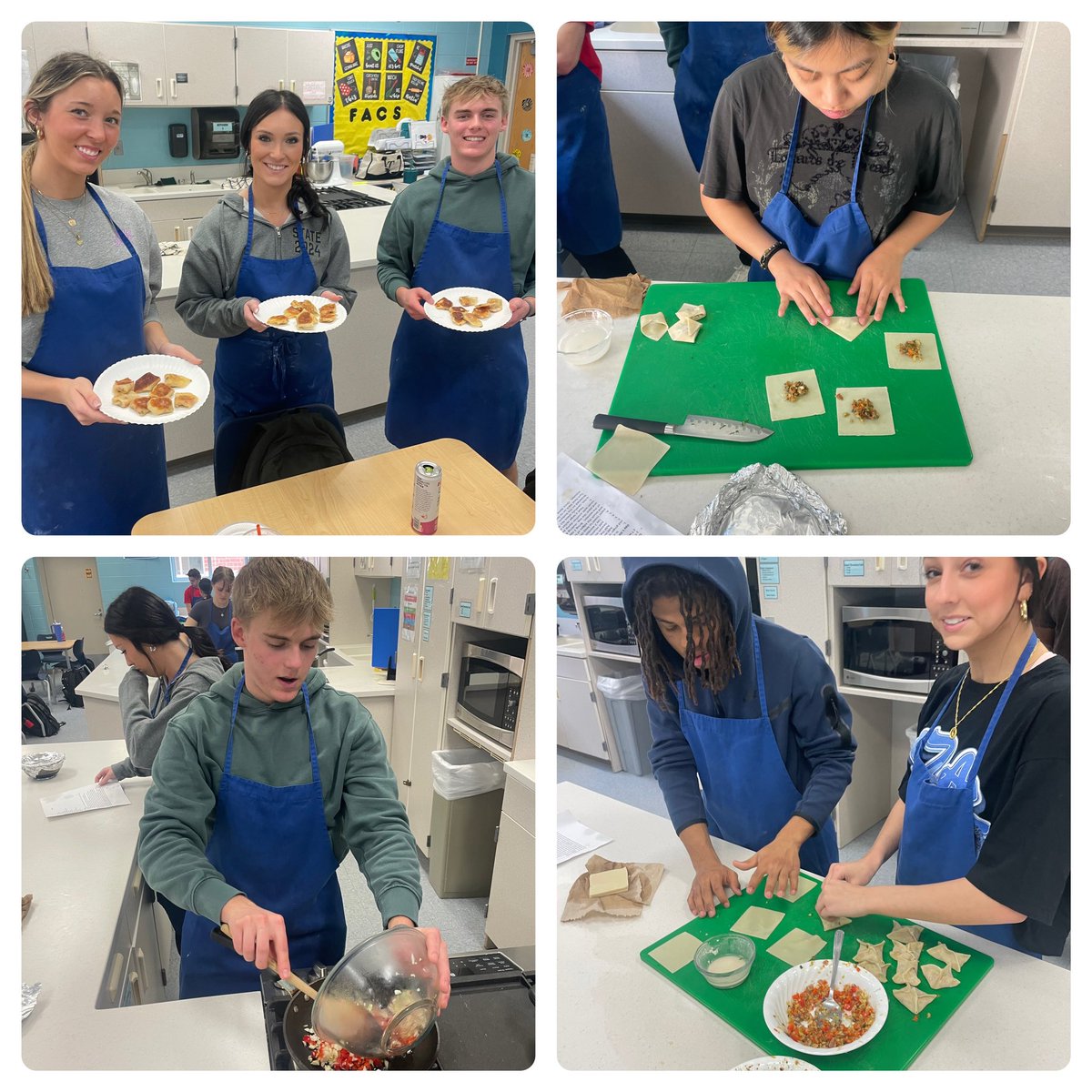Potstickers in senior foods today 🥟