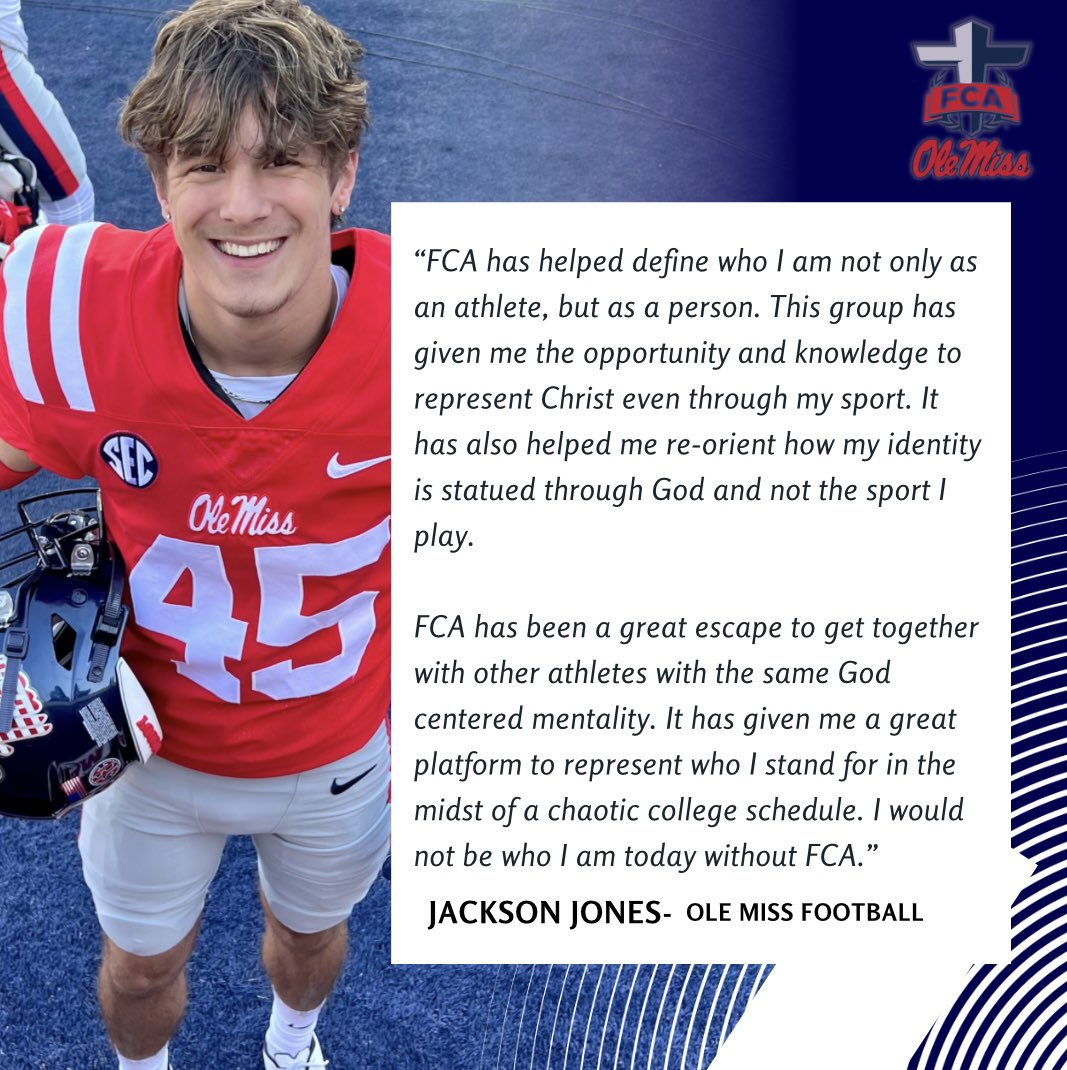 Check out today's Testimony Tuesday
featuring Jackson Jones‼️ 

#olemissfca