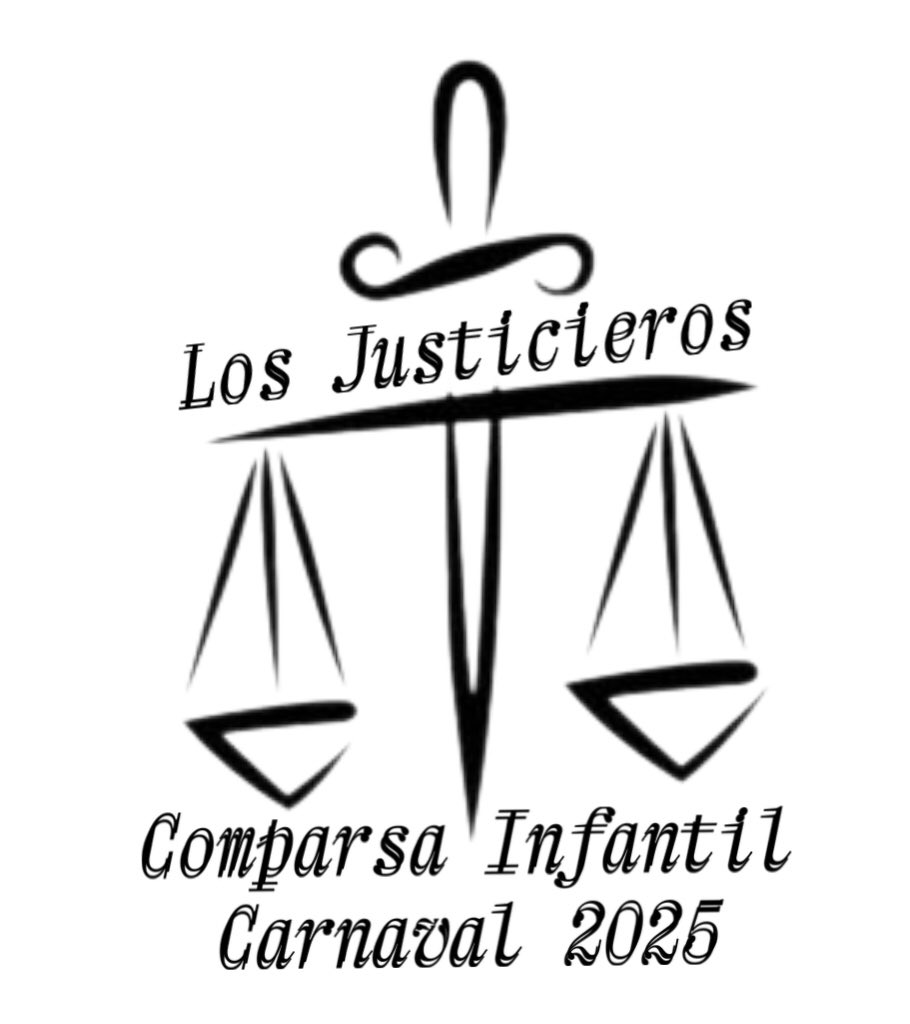 Está de moda anunciar el nombre de las agrupaciones en febrero. No podíamos ser menos. Málaga si Dios momo quiere en el 2025 seremos. LOS JUSTICIEROS. COMPARSA INFANTIL.