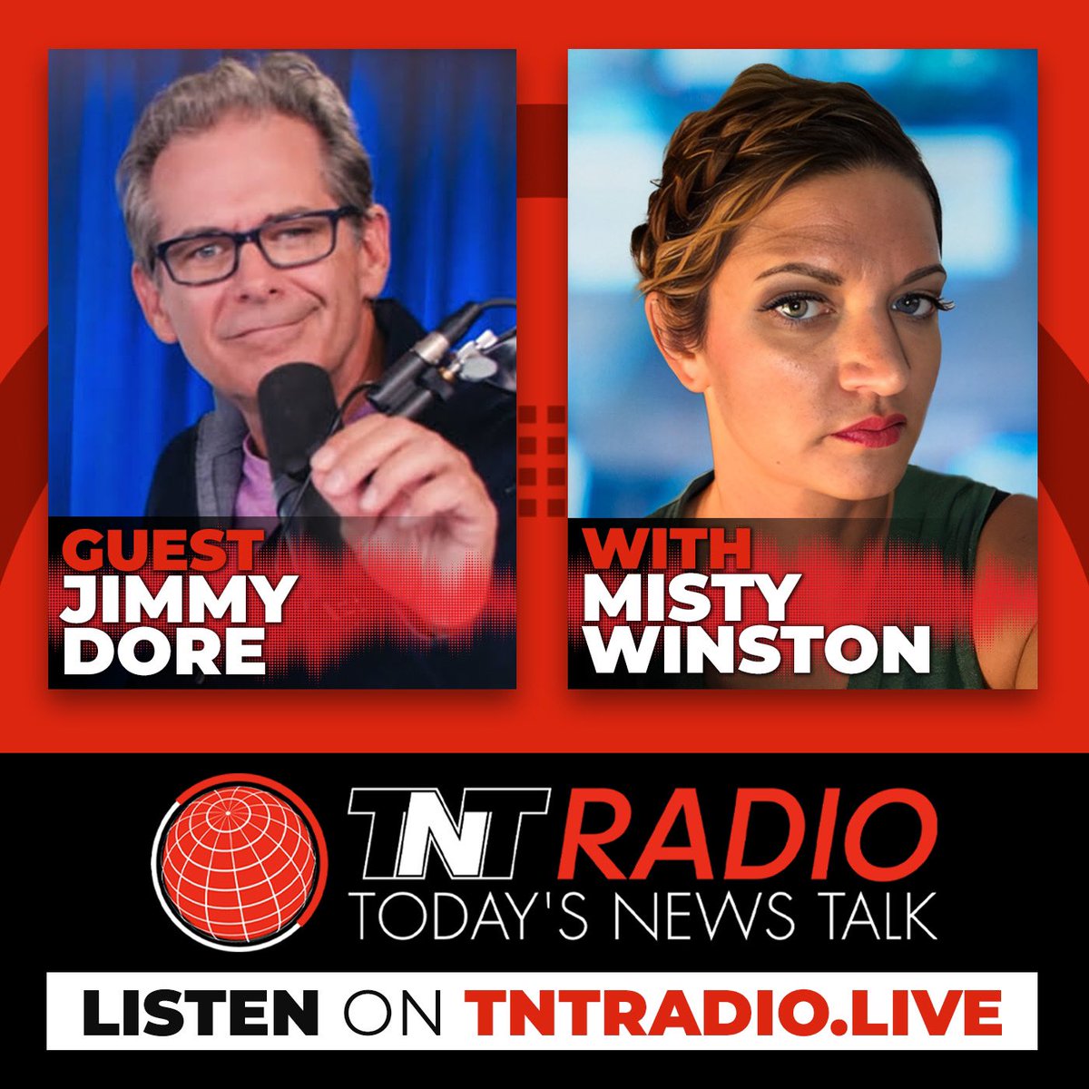 JOIN JIMMY DORE ON ‘THE MISTY WINSTON SHOW!’
5PM NY / 8AM BRISBANE / 10PM LONDON.
@SarcasmStardust @IndieMediaToday @ReefBreland @jimmy_dore @tntradiolive