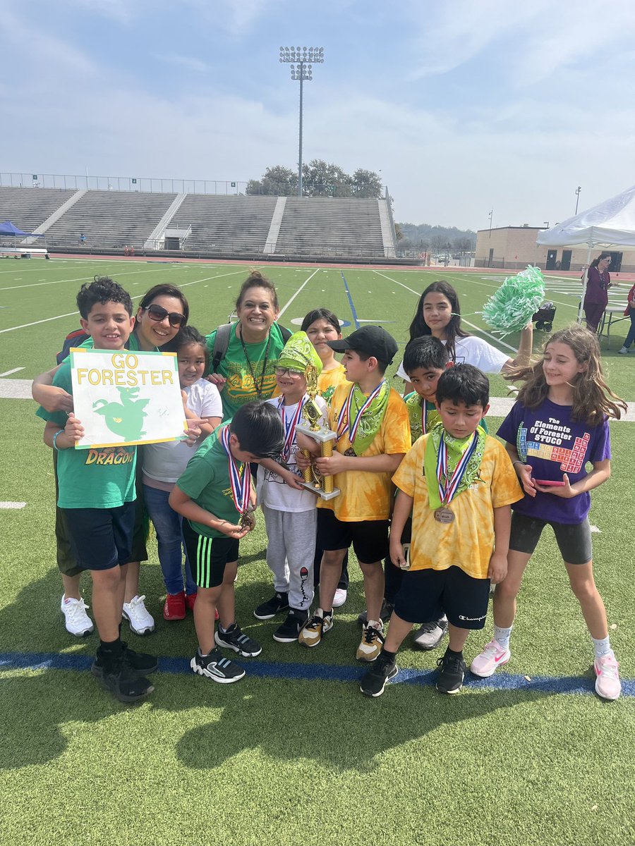 Congratulations to our Dragons @NISDForester for winning 1st place at the Special Olympics today! We are so proud of you! @NISDSpecialEd @NISDSpOlympics