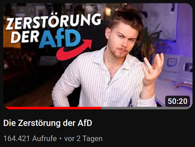 Ich habe schon auf ein Video von Rezo gewartet, aber das ist fast schon besser als das CDU Video. 
SCHAUT. ES. EUCH. AN.
