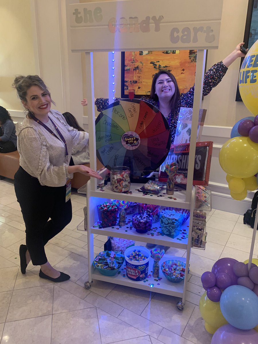 My sweet tooth is getting a workout at this conference thanks to the Candy Cart Sweethearts @KleinISDChelsea and @KleinISDJasmine! #tspra24