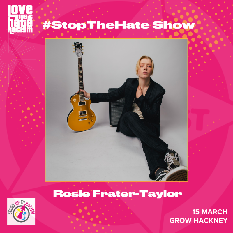 We can’t wait to have Rosie Frater-Taylor perform at our #stopthehate event on the 15th March. 'An artist I've fallen in love with, musically speaking’ Gilles Peterson - BBC6 Music