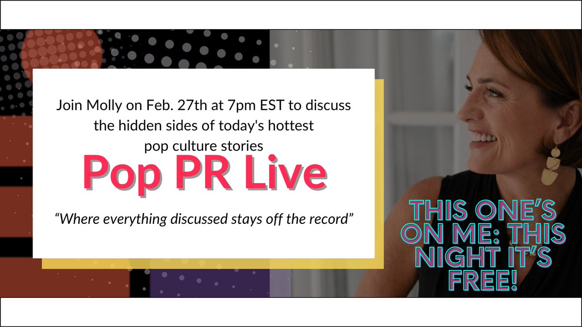 Join us LIVE for a special edition of PR Pop Culture Chat on Patreon.com/PRConfidential at 7pm ET tonight! Tonight I'm opening the doors for FREE to everyone. Let's discuss the top pop culture and newsie stories of the week. Sign up now to get notified: patreon.com/PRConfidential