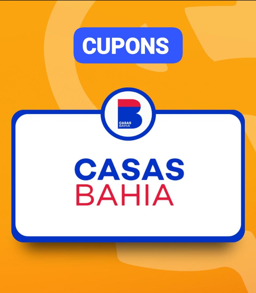 Cupons Casas Bahia para mais de 12mil produtos 👇
➡️ tidd.ly/3UQXlvJ