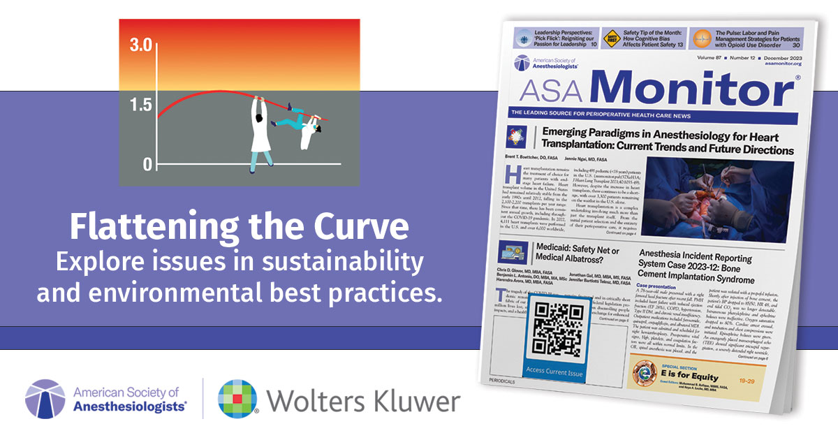 Explore the Flattening the Curve collection by @ASAMonitor columnist Dr. Jodi Sherman for articles on: 🌎Nitrous oxide pipes 🌎COVID and climate change 🌎Carbon-neutral medical conferences @GreeningDoc @YaleMed ow.ly/Q0oj50QHYVA