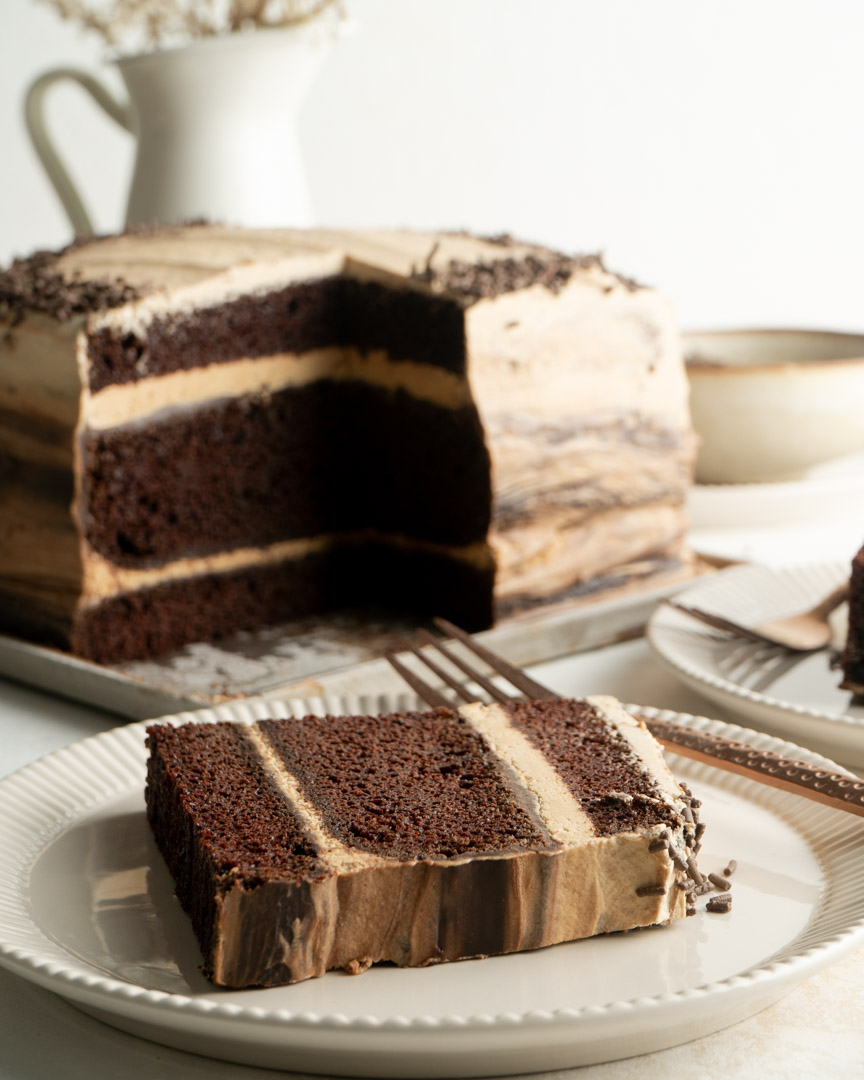 DelishSpoon's tweet photo. Layers of chocolate cake, chocolate ganache and fresh mocha whip are assembled and frosted with more mocha whip for a cream dreamy dessert people will be begging you to make again and again!#chocolatecake #chocolatedesserts #mocha #easterdesserts  https://t.co/A77y0pldVV https://t.co/iBsswq1xKr