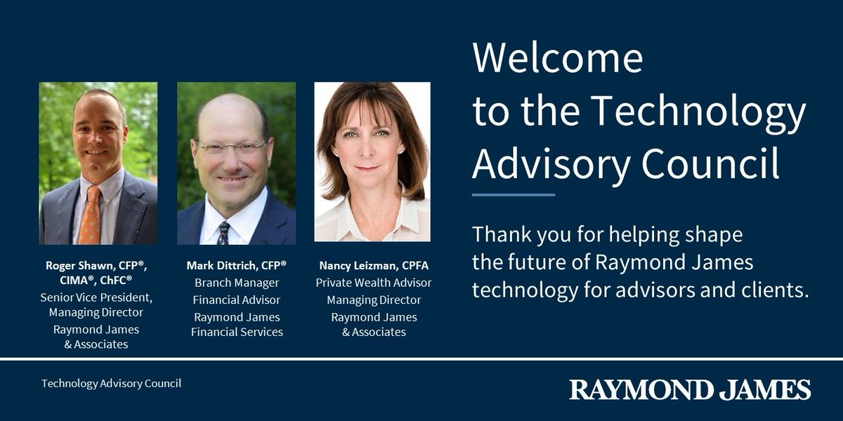 salitnagytoddRJ's tweet image. Our Technology Advisory Council members represent the advisor perspective as we develop custom solutions to help grow their businesses. We are pleased to welcome Roger Shawn, Mark Dittrich, Nancy Leizman to this important cohort. Thank you! #techthatconnects