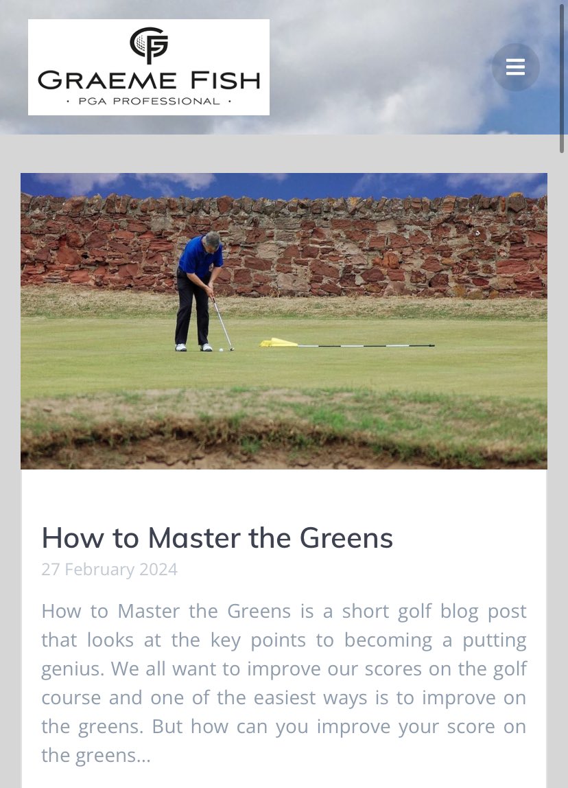 My latest golf blog post is now live! graemefish.com/how-to-master-… @fishypro @golfingherald @ThePGA #makinggolfhappen