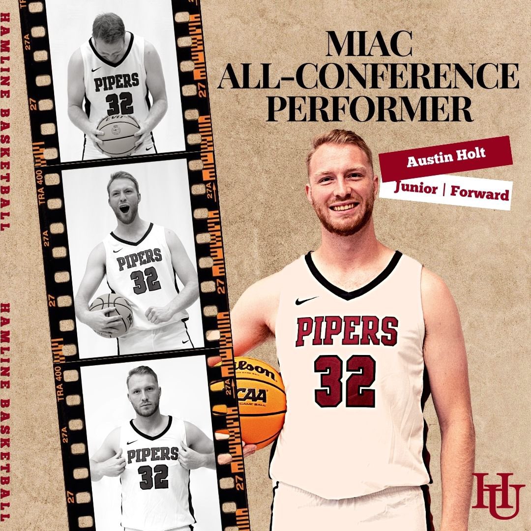 Congratulations to our two All-MIAC performers. 
Juniors Brad Cimperman &amp; Austin Holt. 
#d3hoops #RollPipes
